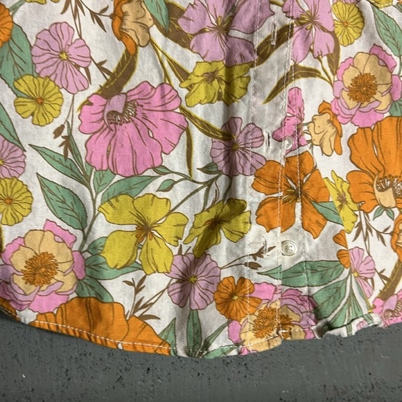 LUCKY BRAND- Vintage Print Linen, XS/S - Picture 2 of 3
